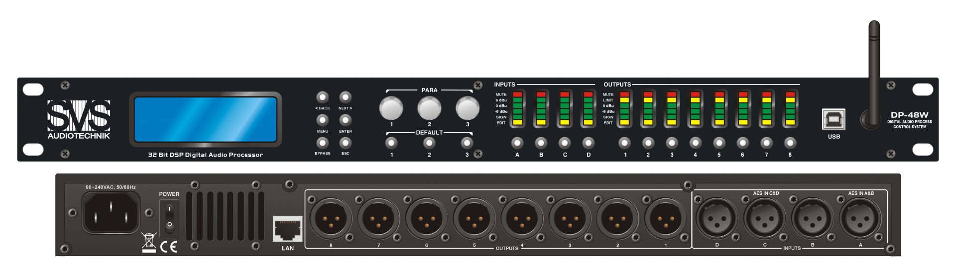 SVS Audiotechnik DP-48W Цифровой процессор: 4 входа 8 выходов в Чапаевске