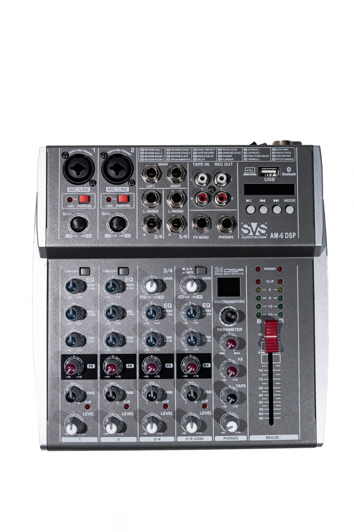 SVS Audiotechnik mixers AM-6 DSP Микшерный пульт аналоговый, 6-канальный SVS Audiotechnik mixers в Чапаевске