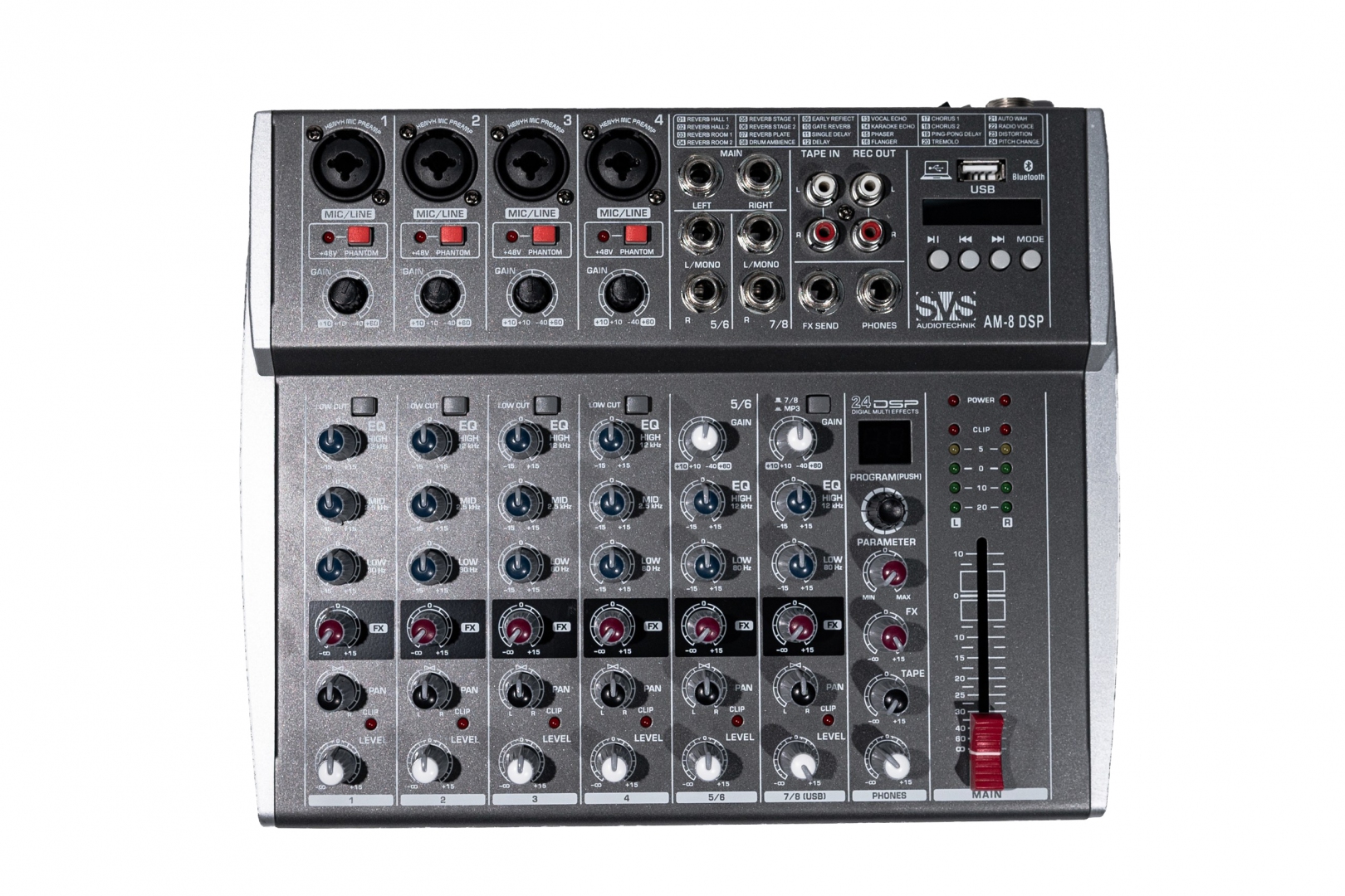 SVS Audiotechnik mixers AM-8 DSP Микшерный пульт аналоговый, 8-канальный в Чапаевске