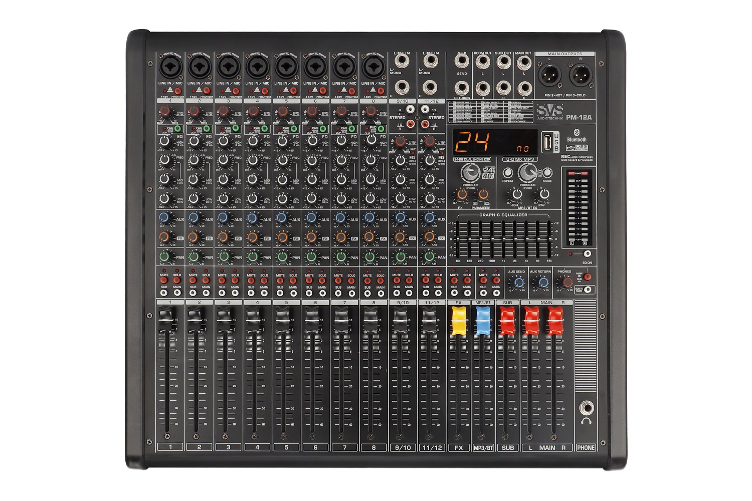 SVS Audiotechnik mixers PM-12A Активный аналоговый микшерный пульт, 12-канальный в Чапаевске